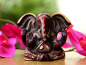 Preview: Ganesh Figur aus Resin mit geschnitztem Design