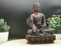 Preview: Medizin Buddha aus Resin in Dunkelrot und Schwarz