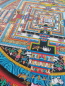 Preview: Handgemaltes Kalachakra-Mandala von Urgen Lama aus Kathmandu, mit echtem Gold veredelt.