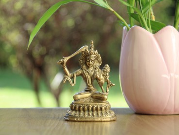 Artikelname Manjushri Figur aus Messing (10cm; ca.270g)