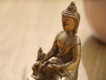 Medizin Buddha aus Messing (10cm, ca. 365g)