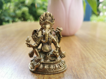 Kleine "Ganesh" Figur aus Messing | Nepalesischer Stil | 6cm