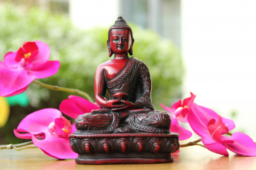 Meditierender Buddha aus Resin (Gießharz; 13cm)