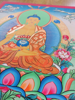 Thangka - Gautam Buddha | 42x31cm | Exklusives Einzelstück