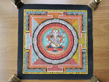 Mandala - Ganesha | ca. 35x35cm | Einzelstück