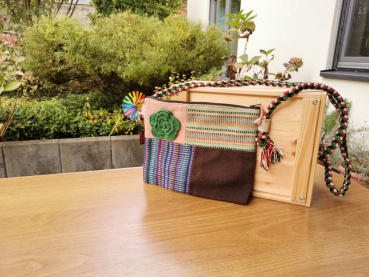 Patchwork Umhängetasche WSDO | Handmade (100% Baumwolle, Fair Trade) - Einzelstück