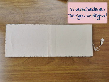 Kleines Notizbuch im Querformat | verschiedene Design verfügbar (ca. 14cm x 11cm)