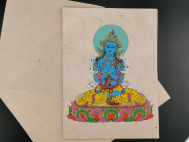 Grußkarte "Adibuddha" | Lokta, 11x15cm, aufklappbar, mit Umschlag