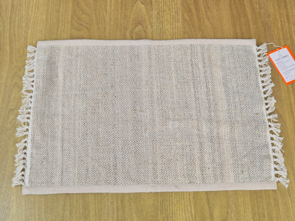 Tischmatte aus Hanfgewebe | Zickzack-Muster | Handgefertigt von Local Women’s Handicrafts, Nepal