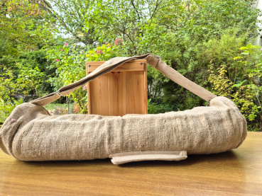 Yogamatten-Tasche aus Hanfgewebe – handgefertigt in Nepal | Fair & nachhaltig