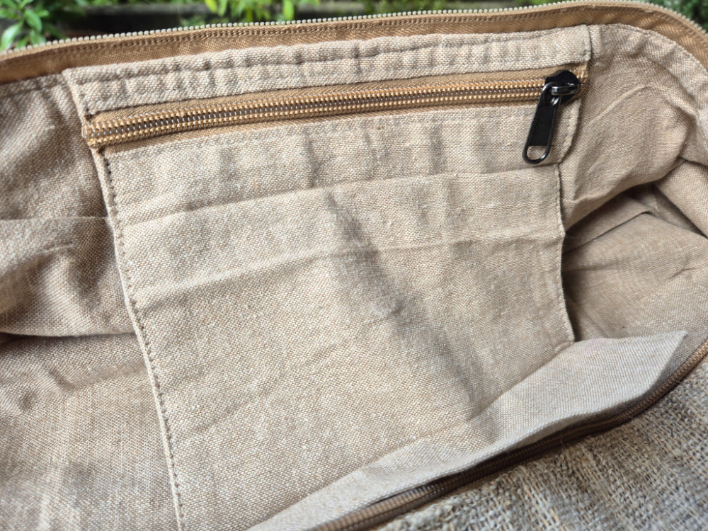 Yogamatten-Tasche aus Hanfgewebe – handgefertigt in Nepal | Fair & nachhaltig