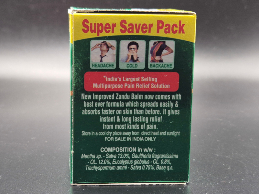 Preview: ZANDU Balm Super Saver Pack 25ml – Ayurvedischer Schmerzbalsam