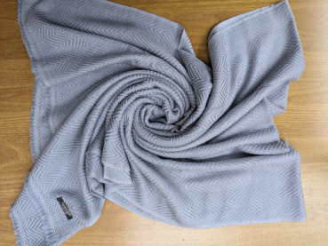 100% Kaschmir Pashmina 70x200cm | Stahlblau | Stola, Handmade, WSDO - EINZELSTÜCK