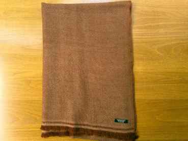 Großer Schal 70x200cm | 100% Kaschmir | Kakao | Handmade, WSDO | Stola | EINZELSTÜCK