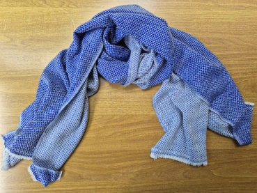 Kashmir Schal 70x200cm | Jacquard-Muster | Pashmina Stola, Handgefertigt, WSDO - EINZELSTÜCK