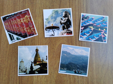Postkarte | Quadratisch 9,8cm x 9,8cm | Nepal Motive | Auswahl möglich