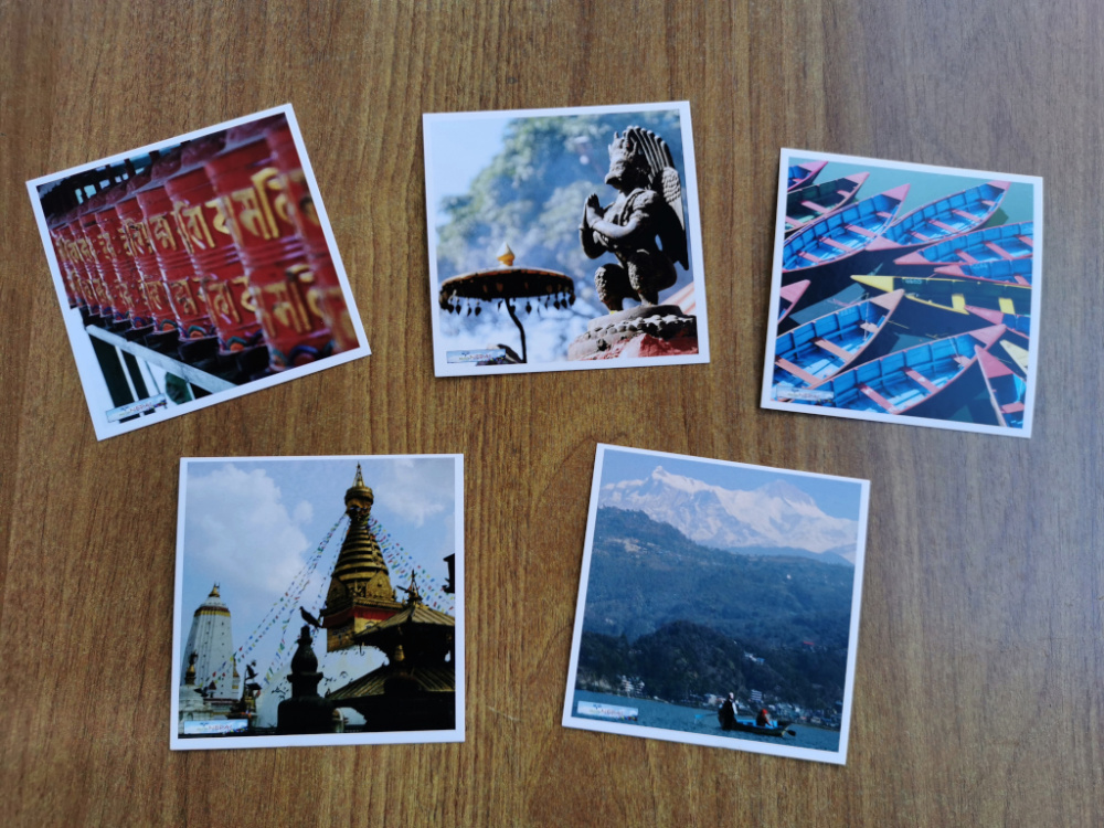 Postkarte | Quadratisch 9,8cm x 9,8cm | Nepal Motive | Auswahl möglich