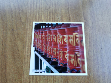 Preview: Postkarte | Quadratisch 9,8cm x 9,8cm | Nepal Motive | Auswahl möglich