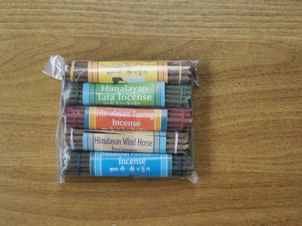 Tibetische Räucherstäbchen Mini-Mix-Set aus 5 Sorten
