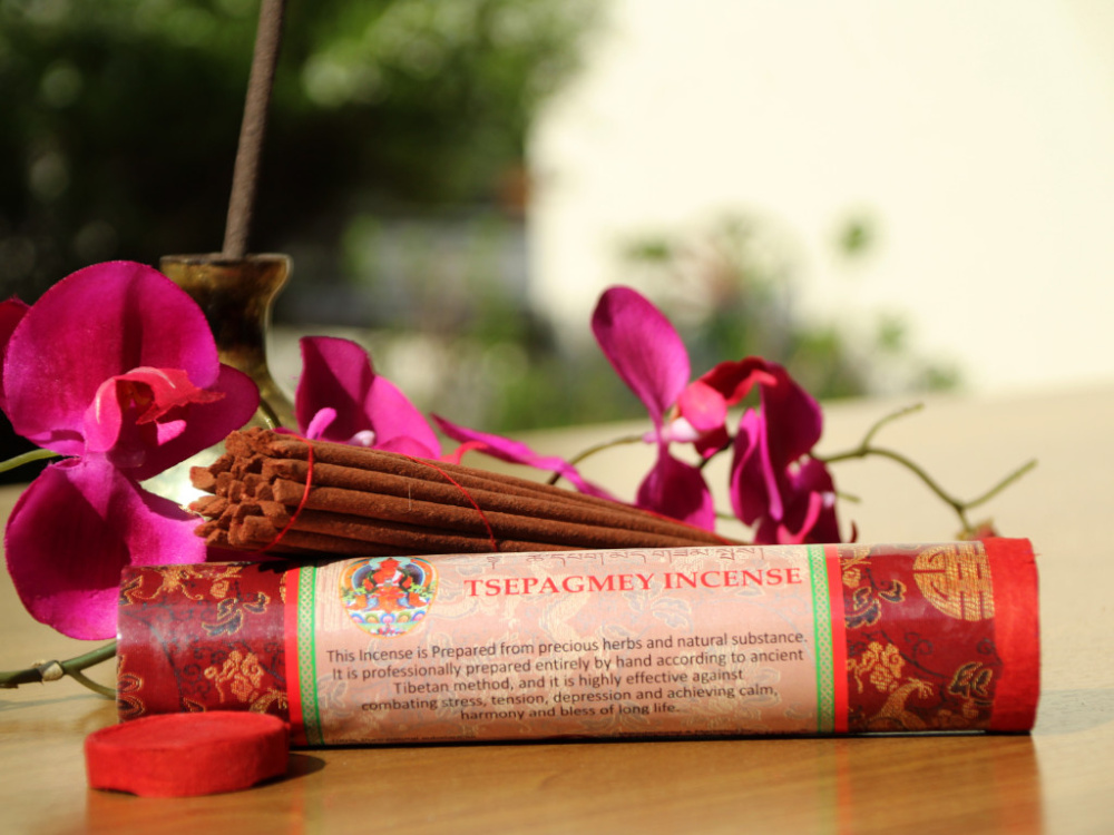 Preview: Tsepagmey Räucherstäbchen | Traditionelles tibetisches Räucherwerk aus Nepal