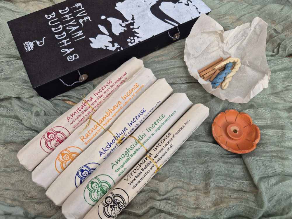 Five Dhyani Buddhas Räucherstäbchen Geschenkset | Stupa Incense