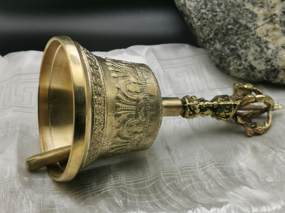 Tibetische Glocke / Ghanti | ca. 15cm | ca. 290g