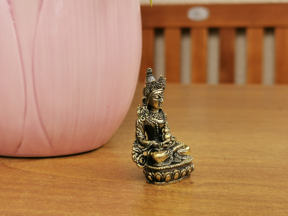 Mini Amitayush aus Messing (4,5cm)
