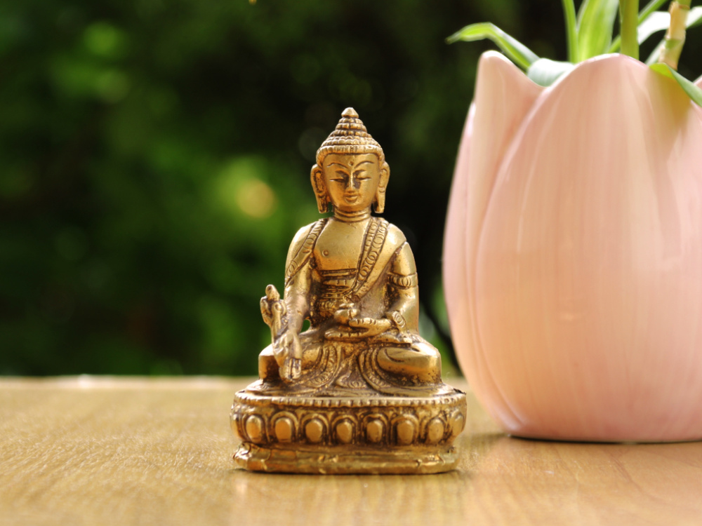 Medizin Buddha aus Messing | ca. 10cm