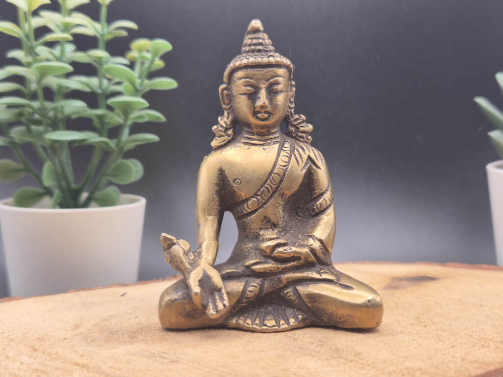 Medizin Buddha aus Messing | Ohne Sockel | ca. 8 cm