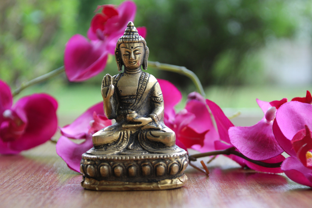 Beschützer Buddha aus Messing | ca. 10 cm