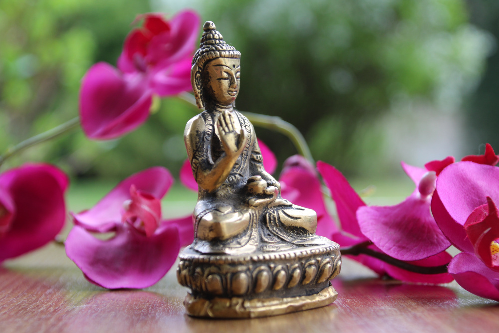 Preview: Beschützer Buddha aus Messing | ca. 10 cm