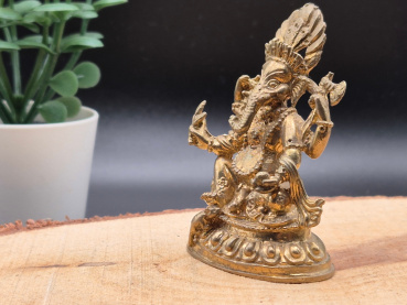 Kleine "Ganesh" Figur aus Messing | Nepalesischer Stil | 6cm