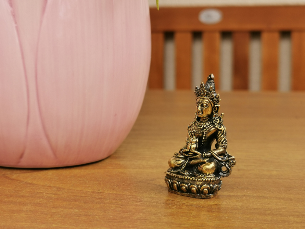 Mini Amitayush aus Messing (4,5cm)