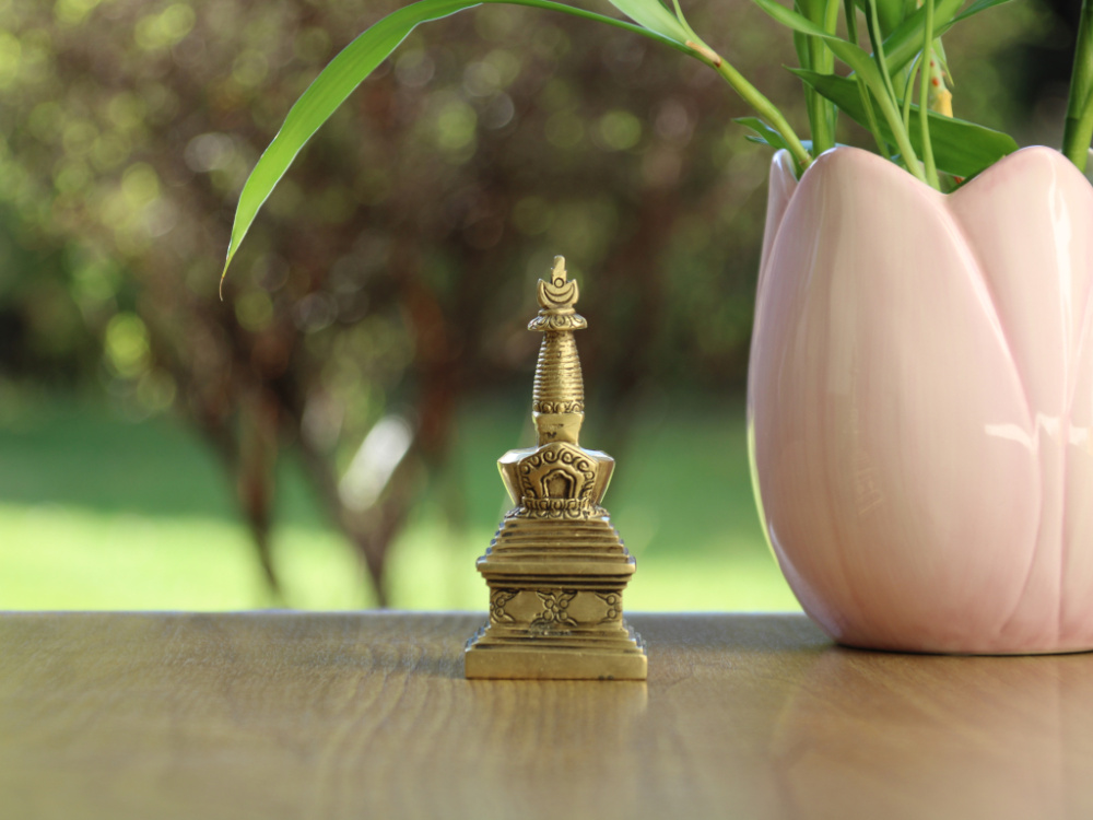 Stupa / Chörten aus Messing | ca. 9 cm