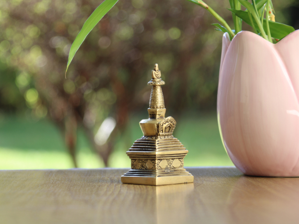 Preview: Stupa / Chörten aus Messing | ca. 9 cm
