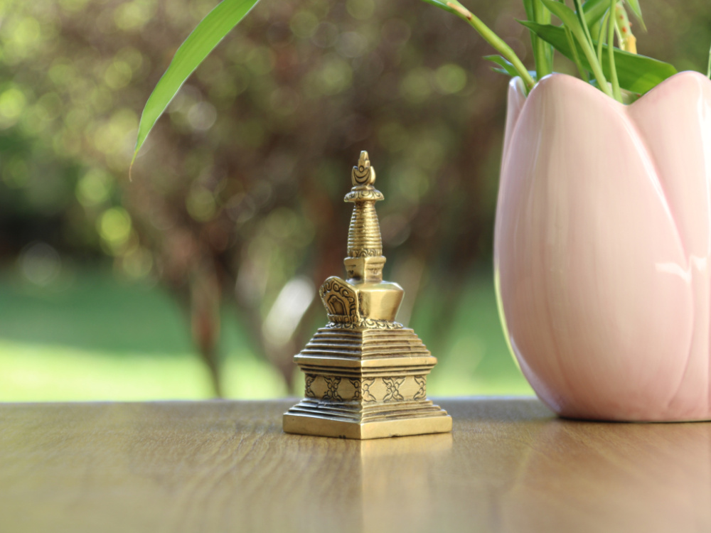 Preview: Stupa / Chörten aus Messing | ca. 9 cm