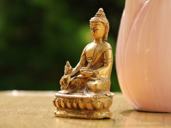 Medizin Buddha aus Messing (10cm, ca. 365g)