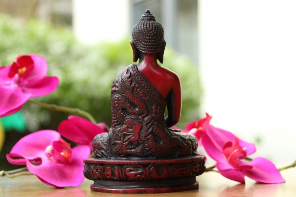 Meditierender Buddha aus Resin (Gießharz; 13cm) - Einzelstück