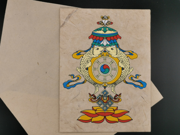 Grußkarte "Tashi Taghai" | 11x15cm, aufklappbar, mit Umschlag