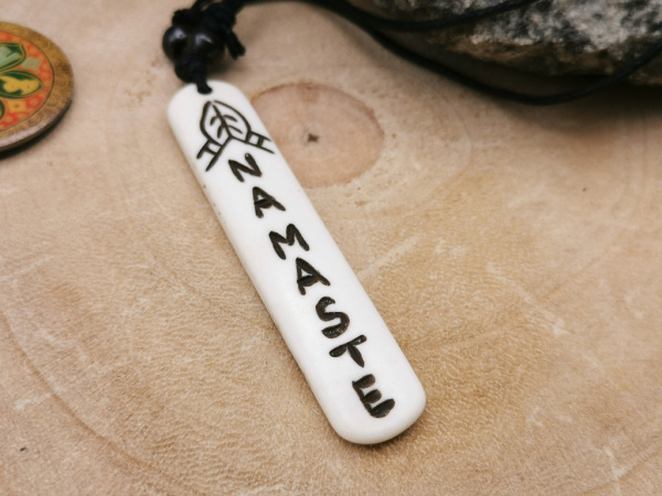 Kette "Namaste" | weiß