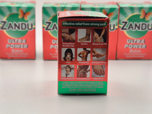 ZANDU Ultra Power Balm – 5er Pack | Nepalesischer Schmerzbalsam gegen Kopfschmerzen & Erkältung