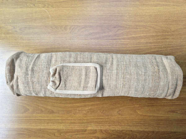 Yogamatten-Tasche aus Hanfgewebe – handgefertigt in Nepal | Fair & nachhaltig
