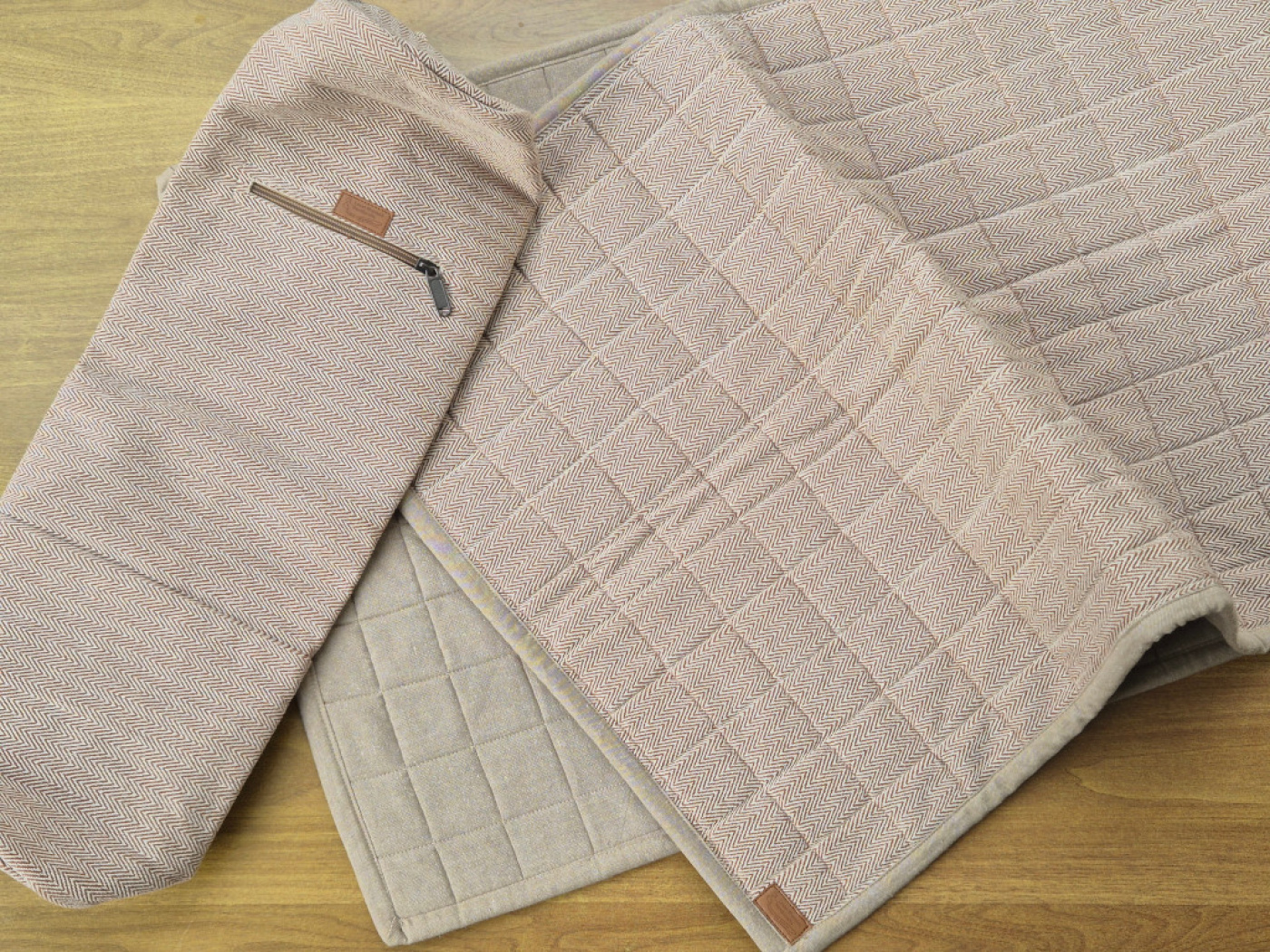 Handgewebte Yoga-Matte aus Baumwolle | Aschbraun | LWH