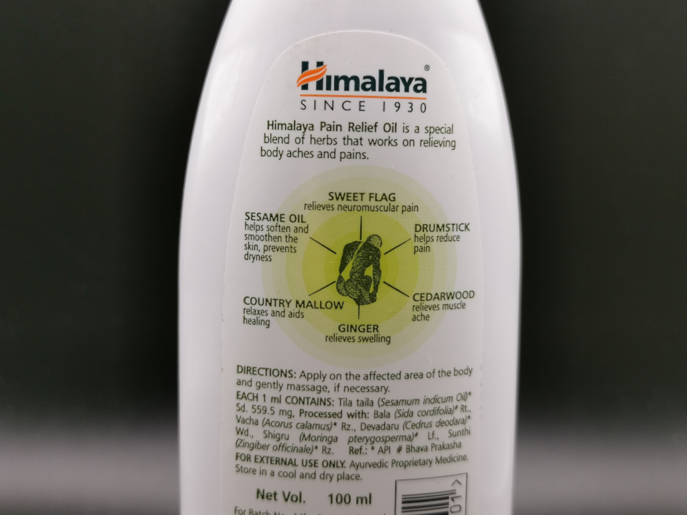 Himalaya Pain Relief Oil | Kräuter-Schmerzlinderungsöl | 100 ml