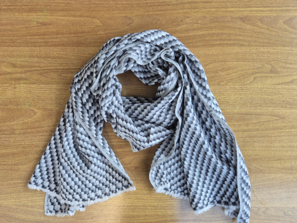 Großer Stola 70x200cm | 100% Kaschmir-Pashmina mit Muster | Handarbeit, WSDO - EINZELSTÜCK
