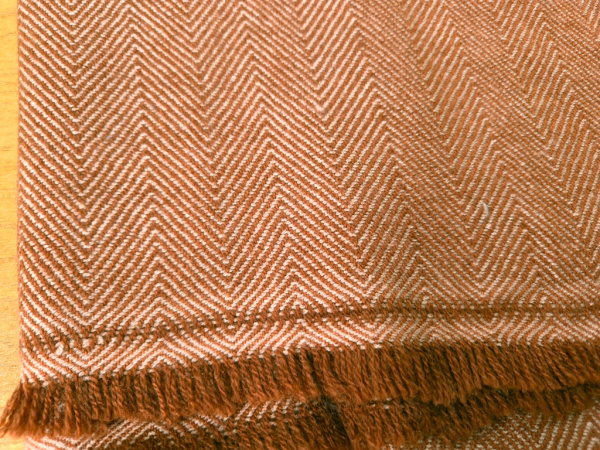 Großer Schal 70x200cm | 100% Kaschmir | Kakao | Handmade, WSDO | Stola | EINZELSTÜCK