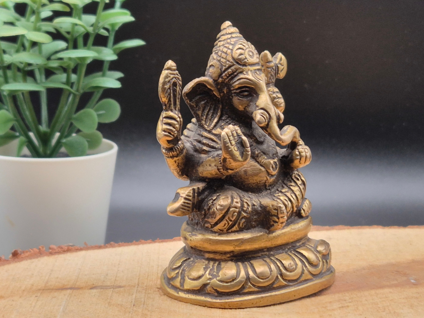 "Ganesha" Figur aus Messing | Indischer Stil | ca. 7cm