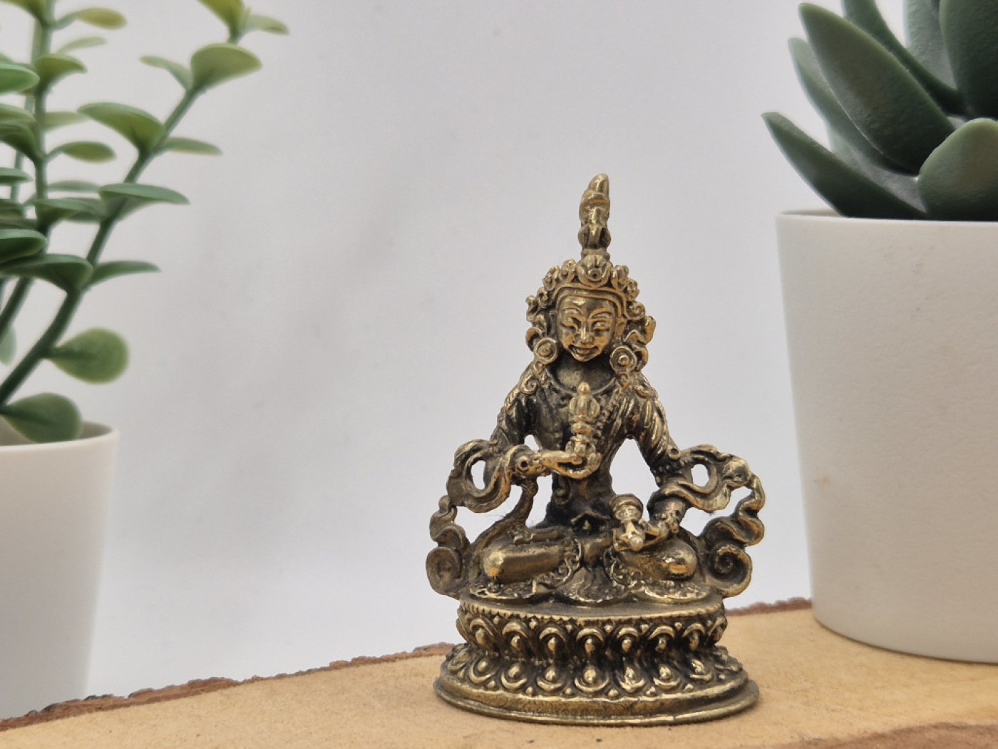 Vajrasattva aus Messing | Mini Statue | 6 cm | Handgefertigt in Nepal