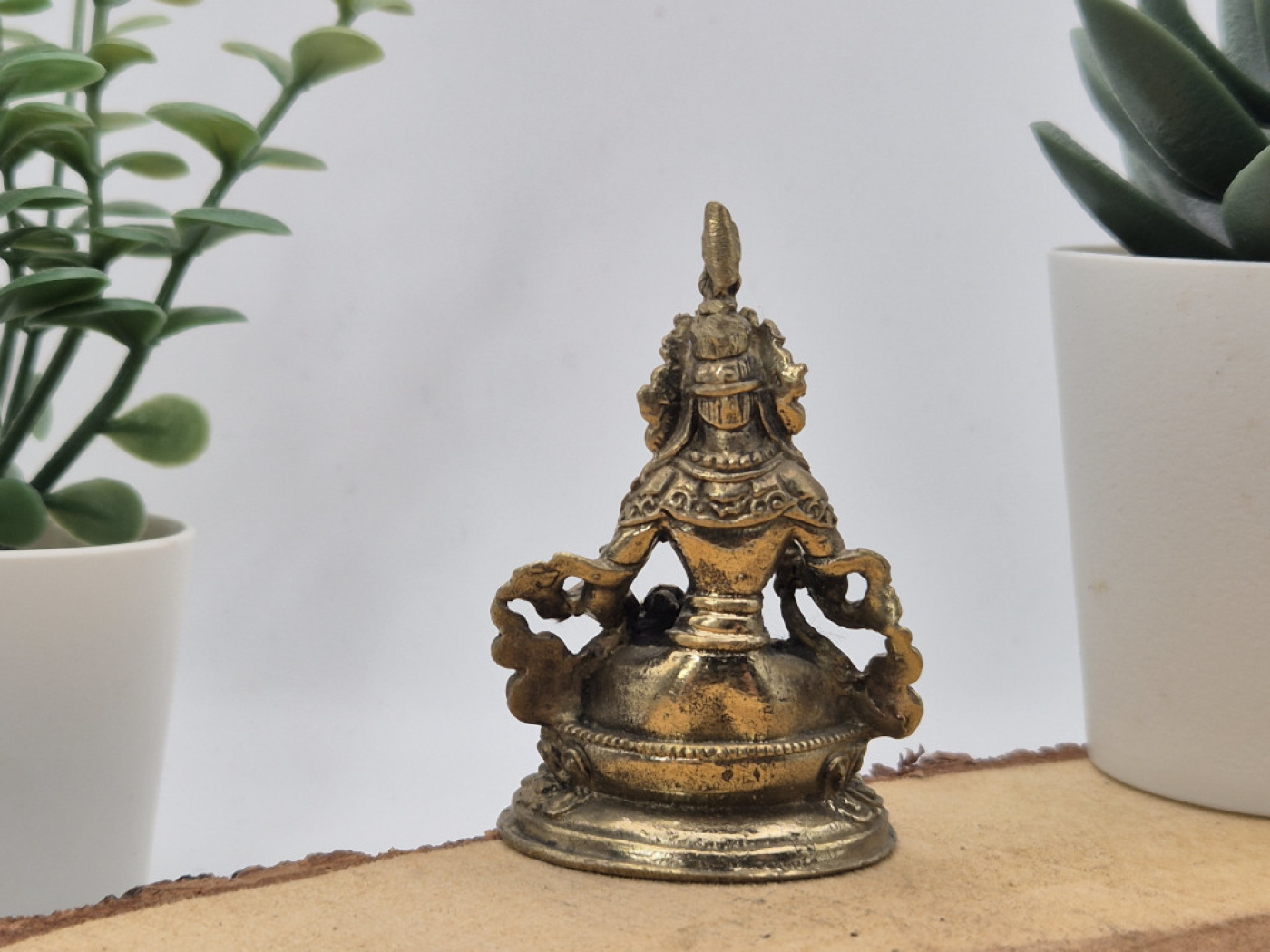 Vajrasattva aus Messing | Mini Statue | 6 cm | Handgefertigt in Nepal