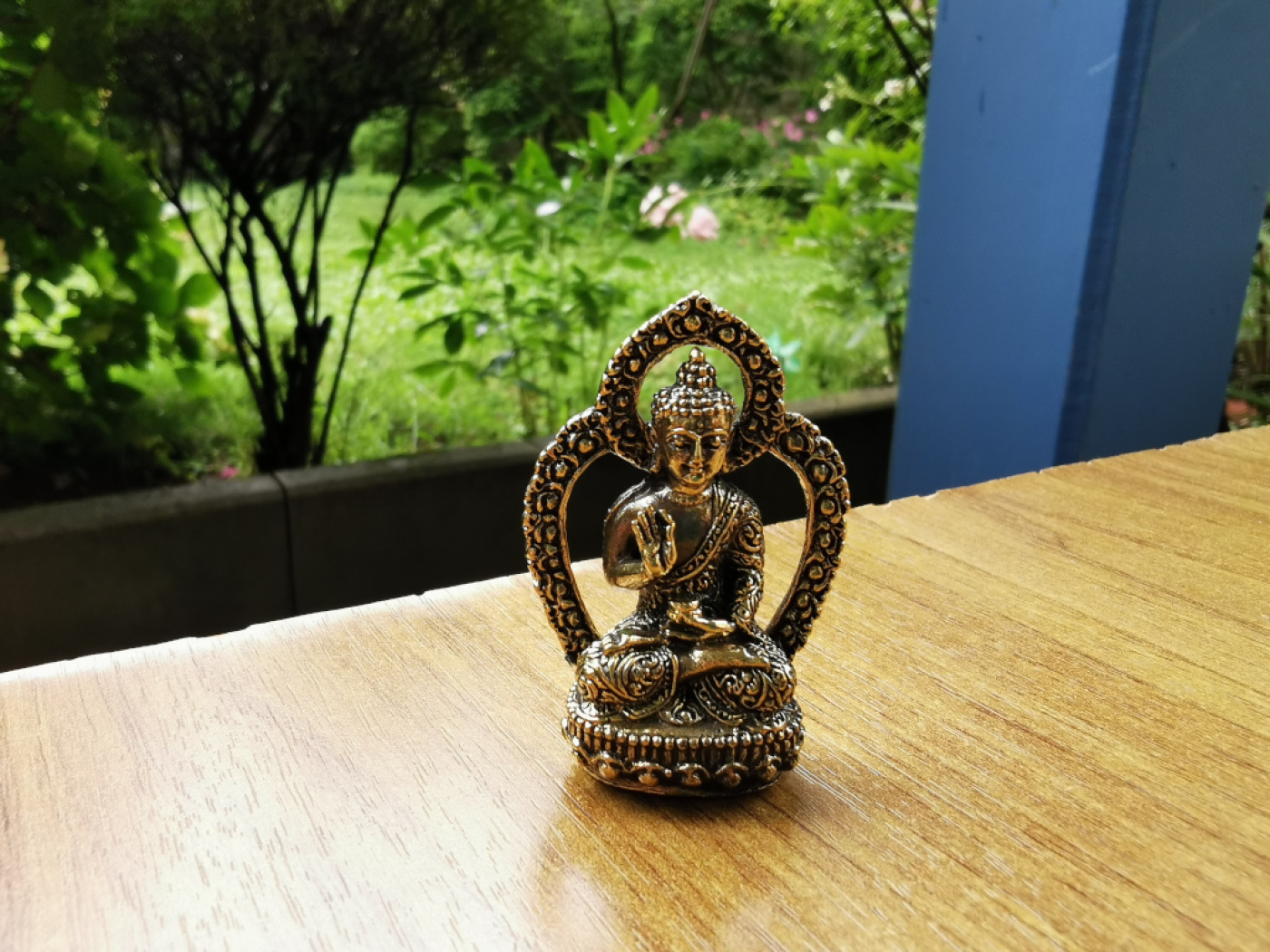 Die 5 Meditations-Buddhas – Mini Figuren Set aus Messing